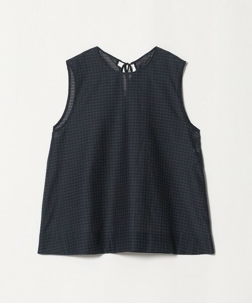 BEAUTY&YOUTH UNITED ARROWS / ビューティー&ユース ユナイテッドアローズ シャツ・ブラウス | コットンシルク シアーチェック ノースリーブ ブラウス | 詳細7