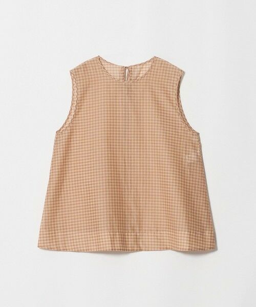 BEAUTY&YOUTH UNITED ARROWS / ビューティー&ユース ユナイテッドアローズ シャツ・ブラウス | コットンシルク シアーチェック ノースリーブ ブラウス | 詳細16