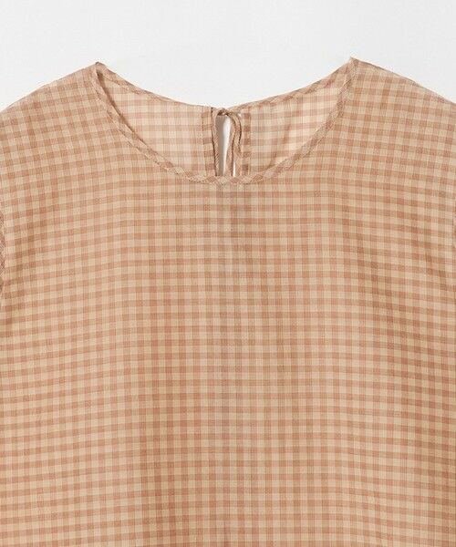 BEAUTY&YOUTH UNITED ARROWS / ビューティー&ユース ユナイテッドアローズ シャツ・ブラウス | コットンシルク シアーチェック ノースリーブ ブラウス | 詳細18