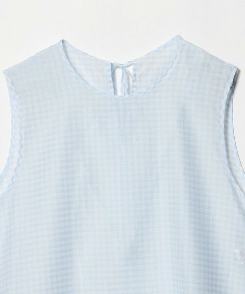 BEAUTY&YOUTH UNITED ARROWS / ビューティー&ユース ユナイテッドアローズ シャツ・ブラウス | コットンシルク シアーチェック ノースリーブ ブラウス | 詳細27