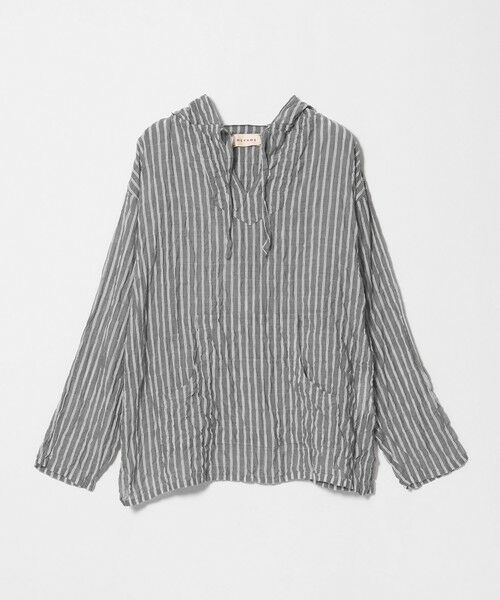 BEAUTY&YOUTH UNITED ARROWS / ビューティー&ユース ユナイテッドアローズ パーカー | ＜MEYAME＞ストライプ ライト パーカー（BLACK）