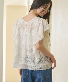 BEAUTY&YOUTH UNITED ARROWS / ビューティー&ユース ユナイテッドアローズ シャツ・ブラウス | 【WEB限定 Wardrobe DAILY MINIMAL】レース 2WAYブラウス ウォッシャブル
