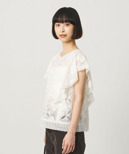 BEAUTY&YOUTH UNITED ARROWS / ビューティー&ユース ユナイテッドアローズ シャツ・ブラウス | 【WEB限定 Wardrobe DAILY MINIMAL】レース 2WAYブラウス ウォッシャブル | 詳細6