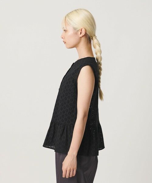 BEAUTY&YOUTH UNITED ARROWS / ビューティー&ユース ユナイテッドアローズ シャツ・ブラウス | エンブロイダリー ペプラム ノースリーブ チュニック ウォッシャブル | 詳細11