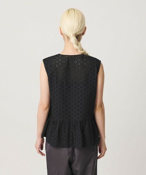 BEAUTY&YOUTH UNITED ARROWS / ビューティー&ユース ユナイテッドアローズ シャツ・ブラウス | エンブロイダリー ペプラム ノースリーブ チュニック ウォッシャブル | 詳細12