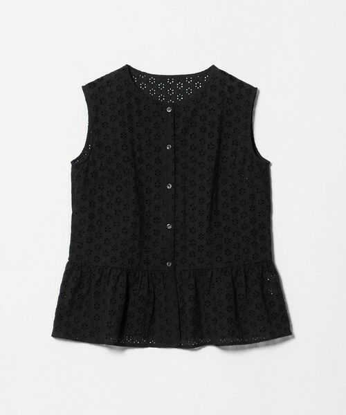 BEAUTY&YOUTH UNITED ARROWS / ビューティー&ユース ユナイテッドアローズ シャツ・ブラウス | エンブロイダリー ペプラム ノースリーブ チュニック ウォッシャブル | 詳細13