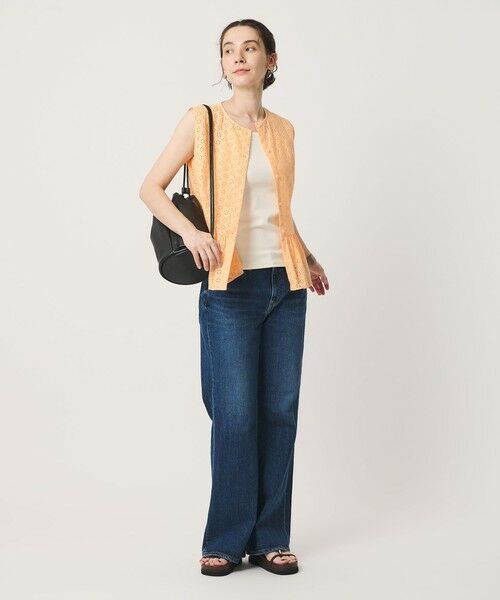 BEAUTY&YOUTH UNITED ARROWS / ビューティー&ユース ユナイテッドアローズ シャツ・ブラウス | エンブロイダリー ペプラム ノースリーブ チュニック ウォッシャブル | 詳細18