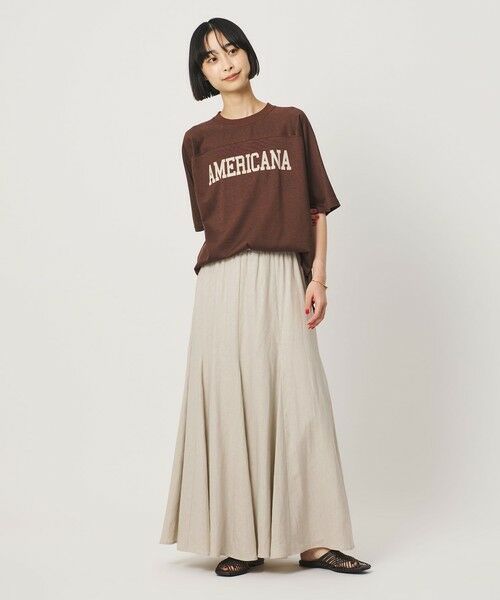BEAUTY&YOUTH UNITED ARROWS / ビューティー&ユース ユナイテッドアローズ ロング・マキシ丈スカート | 【WEB限定】麻ブレンド フレアロングスカート ウォッシャブル | 詳細8