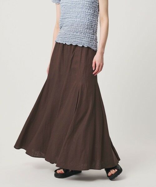 BEAUTY&YOUTH UNITED ARROWS / ビューティー&ユース ユナイテッドアローズ ロング・マキシ丈スカート | 【WEB限定】麻ブレンド フレアロングスカート ウォッシャブル | 詳細13