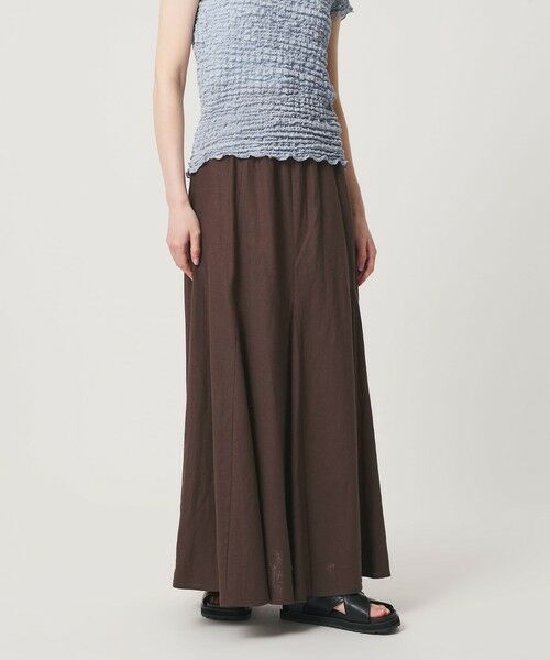 BEAUTY&YOUTH UNITED ARROWS / ビューティー&ユース ユナイテッドアローズ ロング・マキシ丈スカート | 【WEB限定】麻ブレンド フレアロングスカート ウォッシャブル | 詳細12
