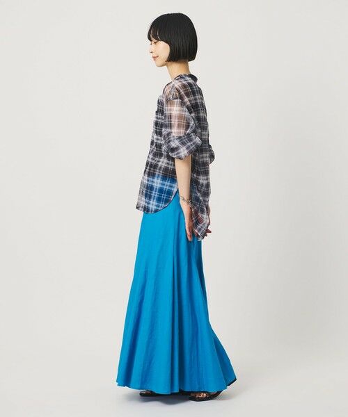 BEAUTY&YOUTH UNITED ARROWS / ビューティー&ユース ユナイテッドアローズ ロング・マキシ丈スカート | 【WEB限定】麻ブレンド フレアロングスカート ウォッシャブル | 詳細17