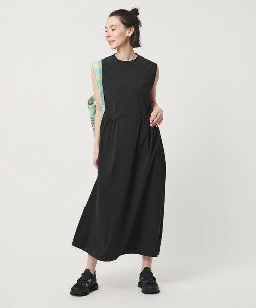 BEAUTY&YOUTH UNITED ARROWS / ビューティー&ユース ユナイテッドアローズ ロング・マキシ丈ワンピース | 360°MASTER ICE ノースリーブ ワンピース UVカット 接触冷感 防シワ はっ水 ウォッシャブル | 詳細2