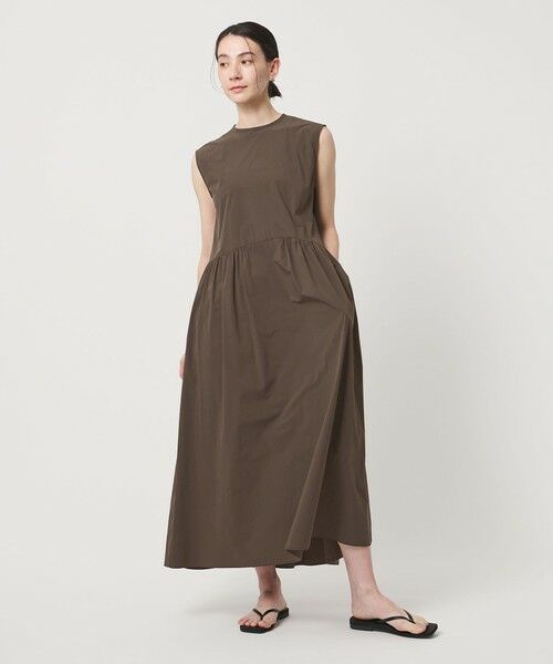 BEAUTY&YOUTH UNITED ARROWS / ビューティー&ユース ユナイテッドアローズ ロング・マキシ丈ワンピース | 360°MASTER ICE ノースリーブ ワンピース UVカット 接触冷感 防シワ はっ水 ウォッシャブル | 詳細6