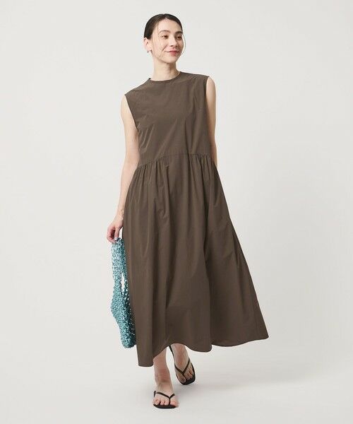 BEAUTY&YOUTH UNITED ARROWS / ビューティー&ユース ユナイテッドアローズ ロング・マキシ丈ワンピース | 360°MASTER ICE ノースリーブ ワンピース UVカット 接触冷感 防シワ はっ水 ウォッシャブル | 詳細7