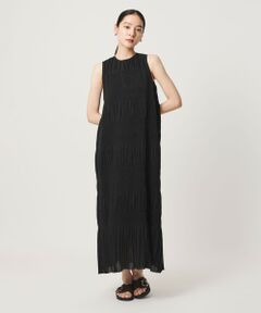 BEAUTY&YOUTH UNITED ARROWS / ビューティー&ユース ユナイテッドアローズ ミニ丈・ひざ丈ワンピース | プリーツ アメリカンスリーブ ワンピース ウォッシャブル