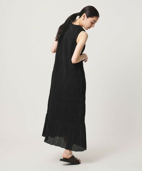 BEAUTY&YOUTH UNITED ARROWS / ビューティー&ユース ユナイテッドアローズ ミニ丈・ひざ丈ワンピース | プリーツ アメリカンスリーブ ワンピース ウォッシャブル | 詳細3