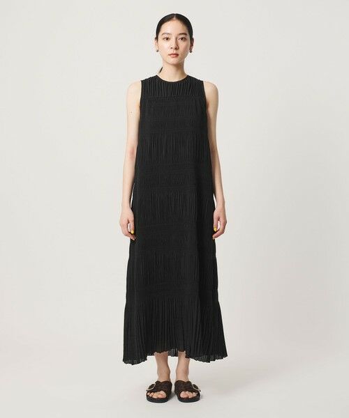 BEAUTY&YOUTH UNITED ARROWS / ビューティー&ユース ユナイテッドアローズ ミニ丈・ひざ丈ワンピース | プリーツ アメリカンスリーブ ワンピース ウォッシャブル | 詳細4