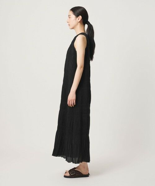 BEAUTY&YOUTH UNITED ARROWS / ビューティー&ユース ユナイテッドアローズ ミニ丈・ひざ丈ワンピース | プリーツ アメリカンスリーブ ワンピース ウォッシャブル | 詳細5