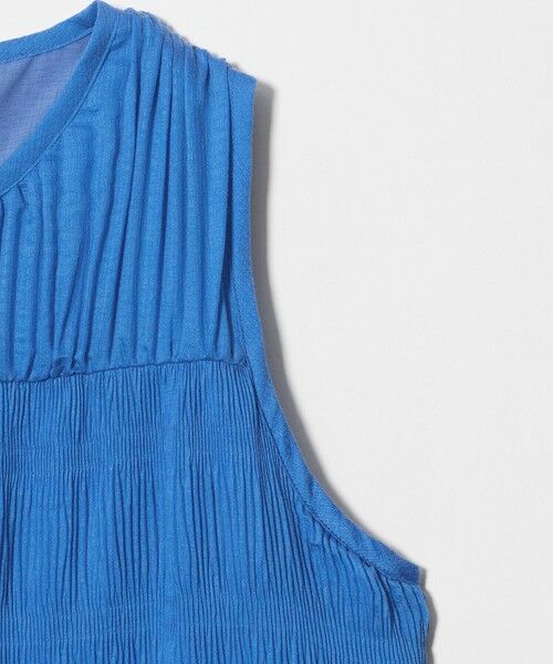 BEAUTY&YOUTH UNITED ARROWS / ビューティー&ユース ユナイテッドアローズ ミニ丈・ひざ丈ワンピース | プリーツ アメリカンスリーブ ワンピース ウォッシャブル | 詳細12