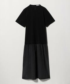 BEAUTY&YOUTH UNITED ARROWS / ビューティー&ユース ユナイテッドアローズ ロング・マキシ丈ワンピース | ドッキング ショートスリーブワンピース