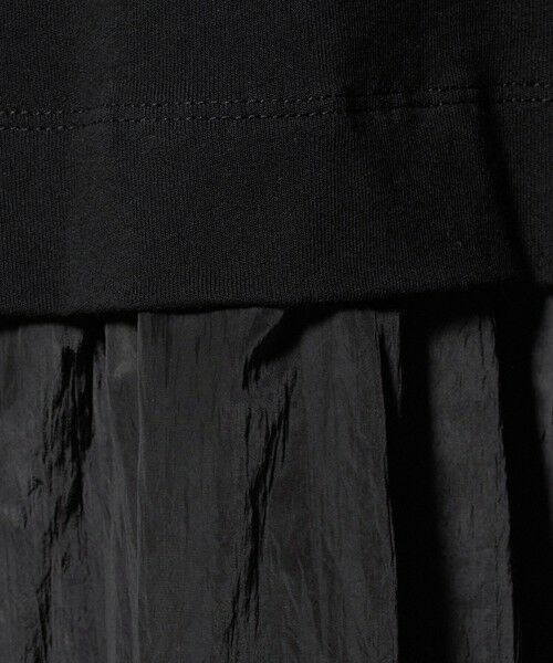 BEAUTY&YOUTH UNITED ARROWS / ビューティー&ユース ユナイテッドアローズ ロング・マキシ丈ワンピース | ドッキング ショートスリーブワンピース | 詳細6