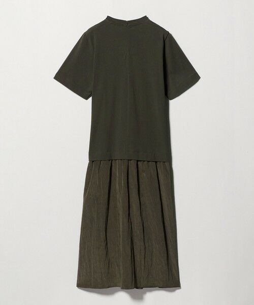 BEAUTY&YOUTH UNITED ARROWS / ビューティー&ユース ユナイテッドアローズ ロング・マキシ丈ワンピース | ドッキング ショートスリーブワンピース | 詳細3