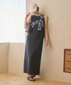 BEAUTY&YOUTH UNITED ARROWS / ビューティー&ユース ユナイテッドアローズ ロング・マキシ丈ワンピース | ポリエステル アメリカンスリーブ ワンピース