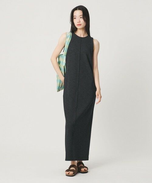 BEAUTY&YOUTH UNITED ARROWS / ビューティー&ユース ユナイテッドアローズ ロング・マキシ丈ワンピース | ポリエステル アメリカンスリーブ ワンピース | 詳細6