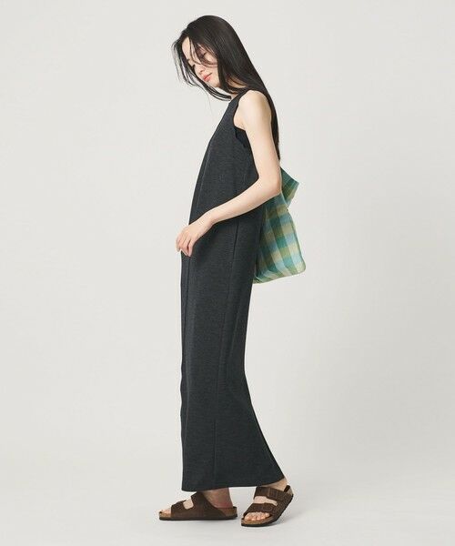 BEAUTY&YOUTH UNITED ARROWS / ビューティー&ユース ユナイテッドアローズ ロング・マキシ丈ワンピース | ポリエステル アメリカンスリーブ ワンピース | 詳細9