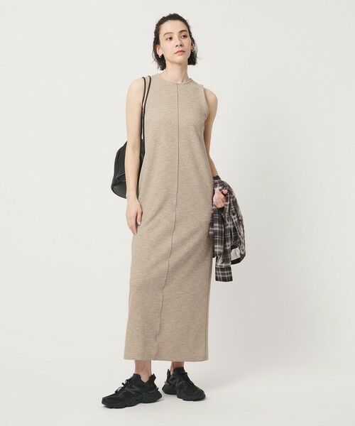 BEAUTY&YOUTH UNITED ARROWS / ビューティー&ユース ユナイテッドアローズ ロング・マキシ丈ワンピース | ポリエステル アメリカンスリーブ ワンピース | 詳細11