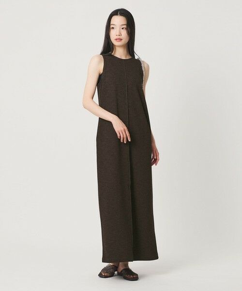 BEAUTY&YOUTH UNITED ARROWS / ビューティー&ユース ユナイテッドアローズ ロング・マキシ丈ワンピース | ポリエステル アメリカンスリーブ ワンピース | 詳細16