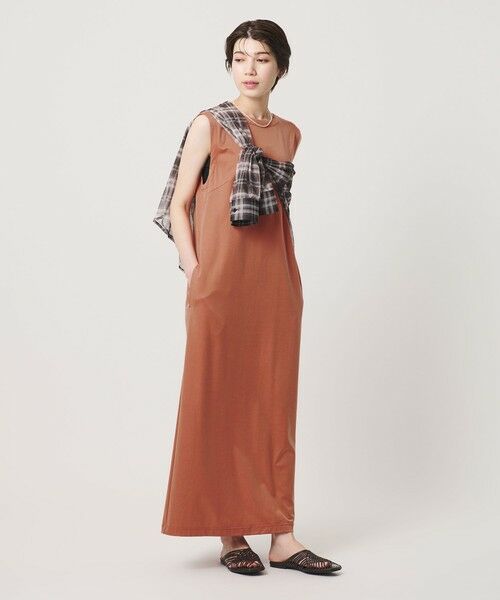 BEAUTY&YOUTH UNITED ARROWS / ビューティー&ユース ユナイテッドアローズ ロング・マキシ丈ワンピース | キュプラポリエステル バックオープンワンピース | 詳細7