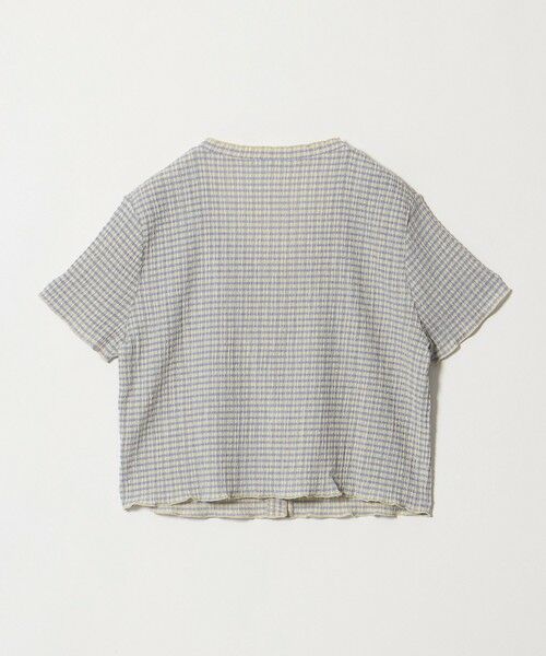 BEAUTY&YOUTH UNITED ARROWS / ビューティー&ユース ユナイテッドアローズ カーディガン・ボレロ | ソリッド＆チェック Vネック ショートスリーブ カーディガン | 詳細5