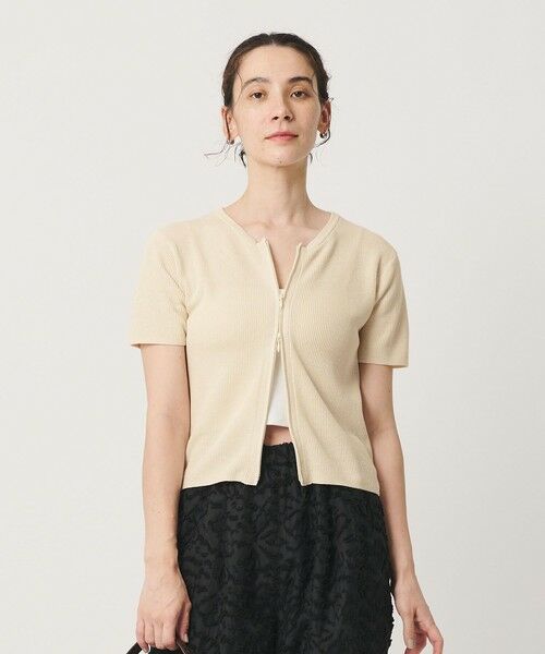 BEAUTY&YOUTH UNITED ARROWS / ビューティー&ユース ユナイテッドアローズ カーディガン・ボレロ | コットン ジップ クルーネック カーディガン ウォッシャブル | 詳細1