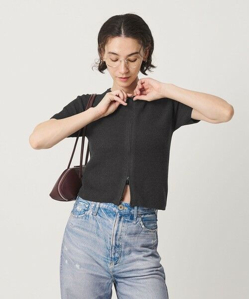 BEAUTY&YOUTH UNITED ARROWS / ビューティー&ユース ユナイテッドアローズ カーディガン・ボレロ | コットン ジップ クルーネック カーディガン ウォッシャブル | 詳細7