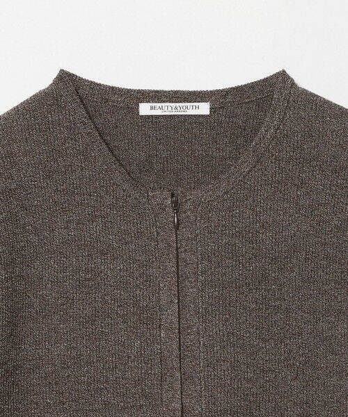 BEAUTY&YOUTH UNITED ARROWS / ビューティー&ユース ユナイテッドアローズ カーディガン・ボレロ | コットン ジップ クルーネック カーディガン ウォッシャブル | 詳細21