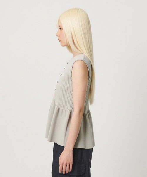 BEAUTY&YOUTH UNITED ARROWS / ビューティー&ユース ユナイテッドアローズ ニット・セーター | 【WEB限定 Wardrobe DAILY MINIMAL】ペプラム2WAY ノースリーブリブニット ウォッシャブル | 詳細12