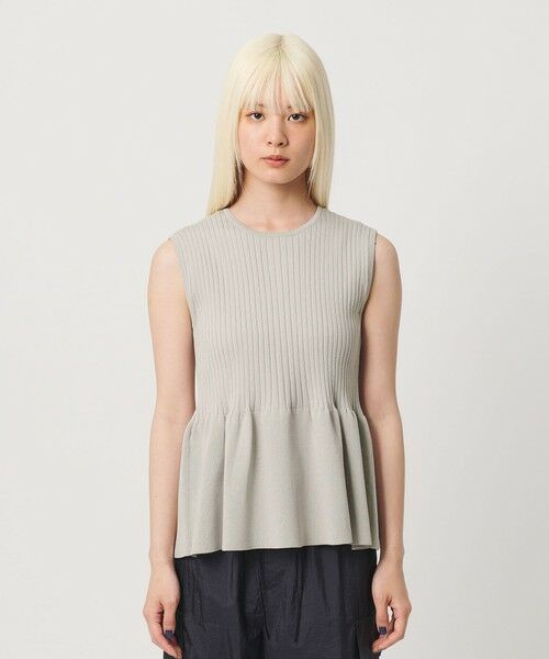 BEAUTY&YOUTH UNITED ARROWS / ビューティー&ユース ユナイテッドアローズ ニット・セーター | 【WEB限定 Wardrobe DAILY MINIMAL】ペプラム2WAY ノースリーブリブニット ウォッシャブル | 詳細14