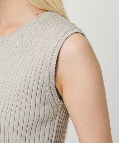 BEAUTY&YOUTH UNITED ARROWS / ビューティー&ユース ユナイテッドアローズ ニット・セーター | 【WEB限定 Wardrobe DAILY MINIMAL】ペプラム2WAY ノースリーブリブニット ウォッシャブル | 詳細17