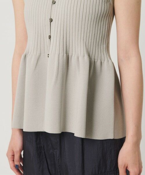 BEAUTY&YOUTH UNITED ARROWS / ビューティー&ユース ユナイテッドアローズ ニット・セーター | 【WEB限定 Wardrobe DAILY MINIMAL】ペプラム2WAY ノースリーブリブニット ウォッシャブル | 詳細18
