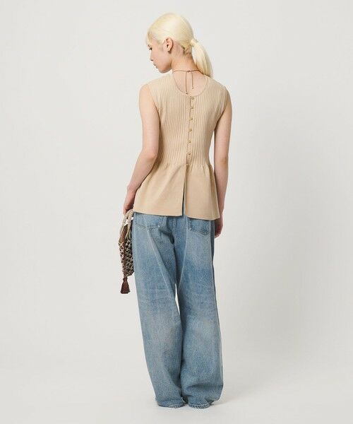 BEAUTY&YOUTH UNITED ARROWS / ビューティー&ユース ユナイテッドアローズ ニット・セーター | 【WEB限定 Wardrobe DAILY MINIMAL】ペプラム2WAY ノースリーブリブニット ウォッシャブル | 詳細27