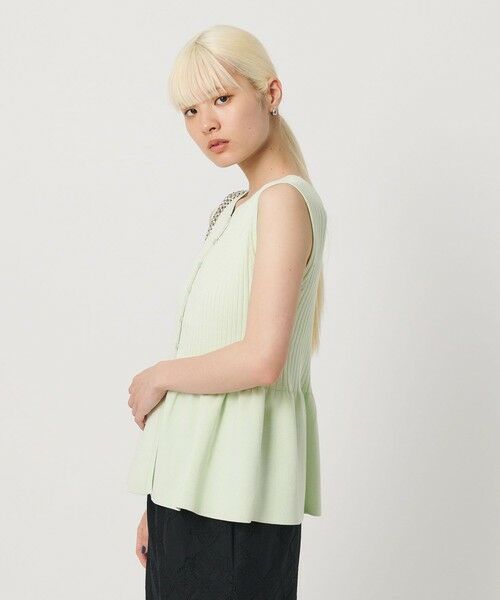 BEAUTY&YOUTH UNITED ARROWS / ビューティー&ユース ユナイテッドアローズ ニット・セーター | 【WEB限定 Wardrobe DAILY MINIMAL】ペプラム2WAY ノースリーブリブニット ウォッシャブル | 詳細29