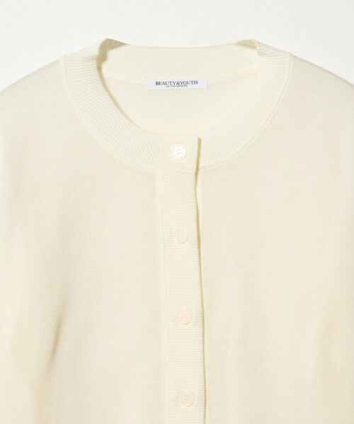 BEAUTY&YOUTH UNITED ARROWS / ビューティー&ユース ユナイテッドアローズ カーディガン・ボレロ | 【WEB限定 Wardrobe DAILY MINIMAL】ハーフスリーブ シアーカーディガン ウォッシャブル | 詳細1