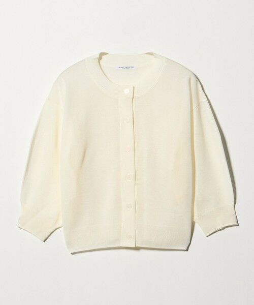 BEAUTY&YOUTH UNITED ARROWS / ビューティー&ユース ユナイテッドアローズ カーディガン・ボレロ | 【WEB限定 Wardrobe DAILY MINIMAL】ハーフスリーブ シアーカーディガン ウォッシャブル（WHITE）