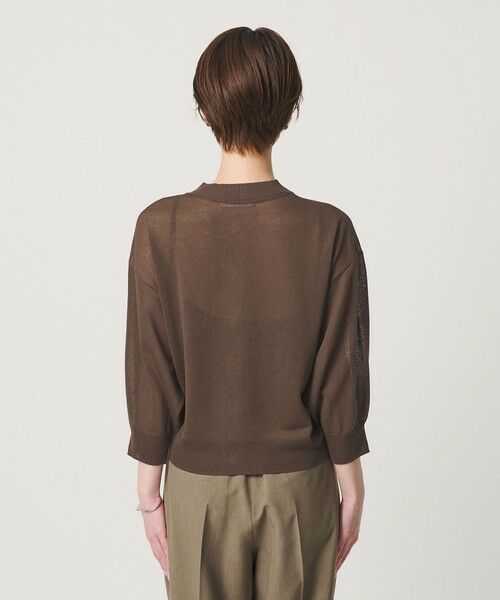 BEAUTY&YOUTH UNITED ARROWS / ビューティー&ユース ユナイテッドアローズ カーディガン・ボレロ | 【WEB限定 Wardrobe DAILY MINIMAL】ハーフスリーブ シアーカーディガン ウォッシャブル | 詳細12