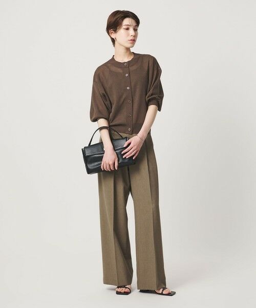 BEAUTY&YOUTH UNITED ARROWS / ビューティー&ユース ユナイテッドアローズ カーディガン・ボレロ | 【WEB限定 Wardrobe DAILY MINIMAL】ハーフスリーブ シアーカーディガン ウォッシャブル | 詳細9