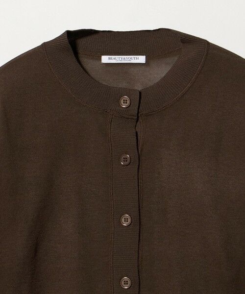 BEAUTY&YOUTH UNITED ARROWS / ビューティー&ユース ユナイテッドアローズ カーディガン・ボレロ | 【WEB限定 Wardrobe DAILY MINIMAL】ハーフスリーブ シアーカーディガン ウォッシャブル | 詳細4