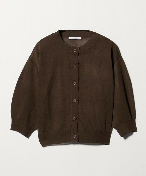 BEAUTY&YOUTH UNITED ARROWS / ビューティー&ユース ユナイテッドアローズ カーディガン・ボレロ | 【WEB限定 Wardrobe DAILY MINIMAL】ハーフスリーブ シアーカーディガン ウォッシャブル（DK.BROWN）