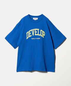 BEAUTY&YOUTH UNITED ARROWS / ビューティー&ユース ユナイテッドアローズ Tシャツ | 【別注】＜Americana＞プリント ビッグTシャツ/コバルト