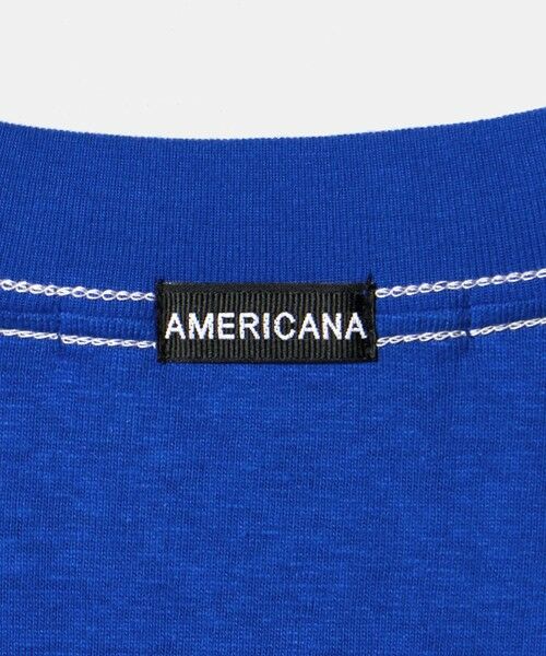 BEAUTY&YOUTH UNITED ARROWS / ビューティー&ユース ユナイテッドアローズ Tシャツ | 【別注】＜Americana＞プリント ビッグTシャツ/コバルト | 詳細12